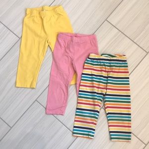 3 pairs of Hanna Andersson Capri leggings 5T
